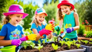 gardening for kids, children's gardening projects, family gardening,