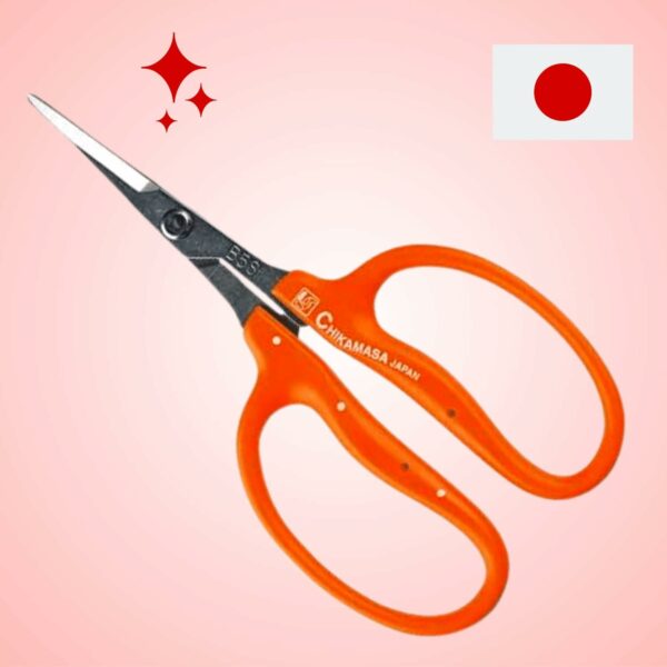 Chikamasa B-500SL Stainless Steel Grape Care Shears L-Shaped - Image 4