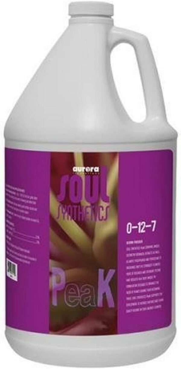 Roots Organics Soul Peak, Liquid Fertilizer for Hydroponics and Soil, 0-10-7, 1 Gallon, natural, (715375)