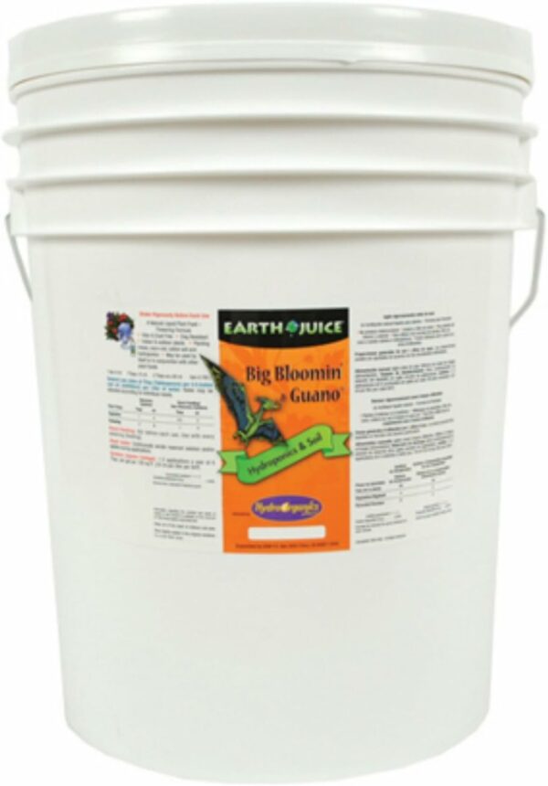 Earth Juice Big Bloomin' Guano Plant Supplement, 5 Gallon